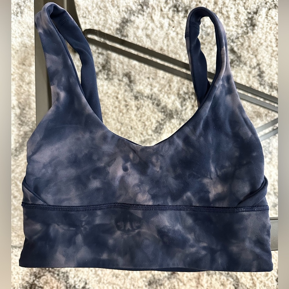 Lululemon Athletica Navy Tie-Dye Sports Bra